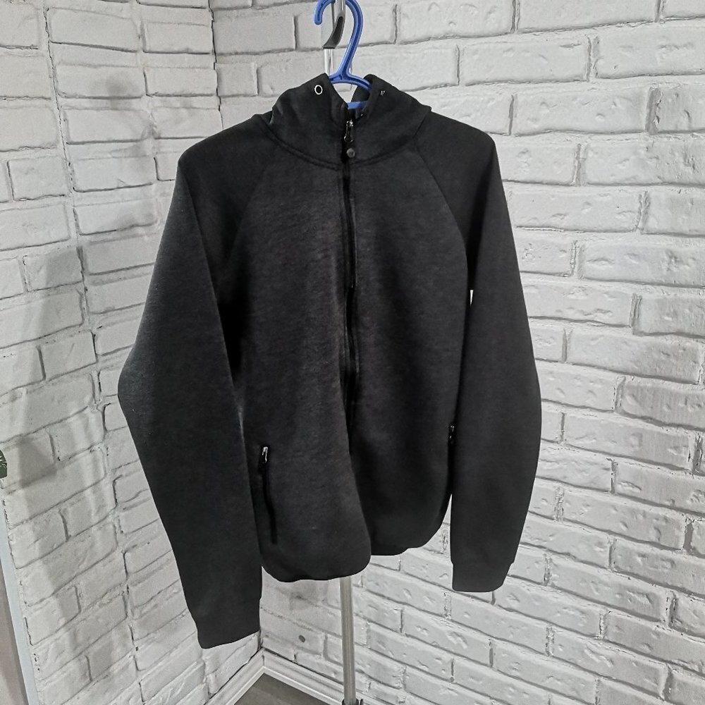 32 Degrees Heat Men's Size Small Grey Full Zip Straight Fit Hooded Jacket